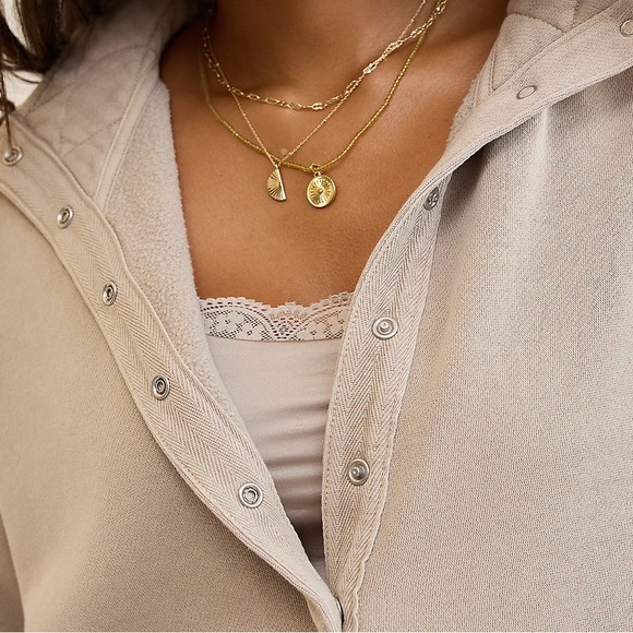 aerie Oh Snap Stone Harbor Lived in Quarter Snap Oversized Sweatshirt - Picture 4 of 16